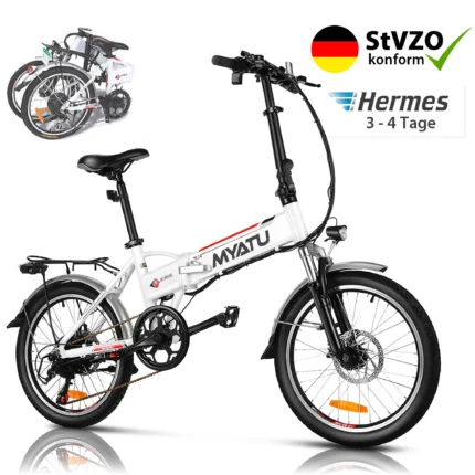 MYATU 20 Zoll E-Bike Klapprad Faltrad