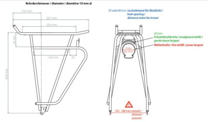 Tubus Cosmo Gepäckträger 26-28